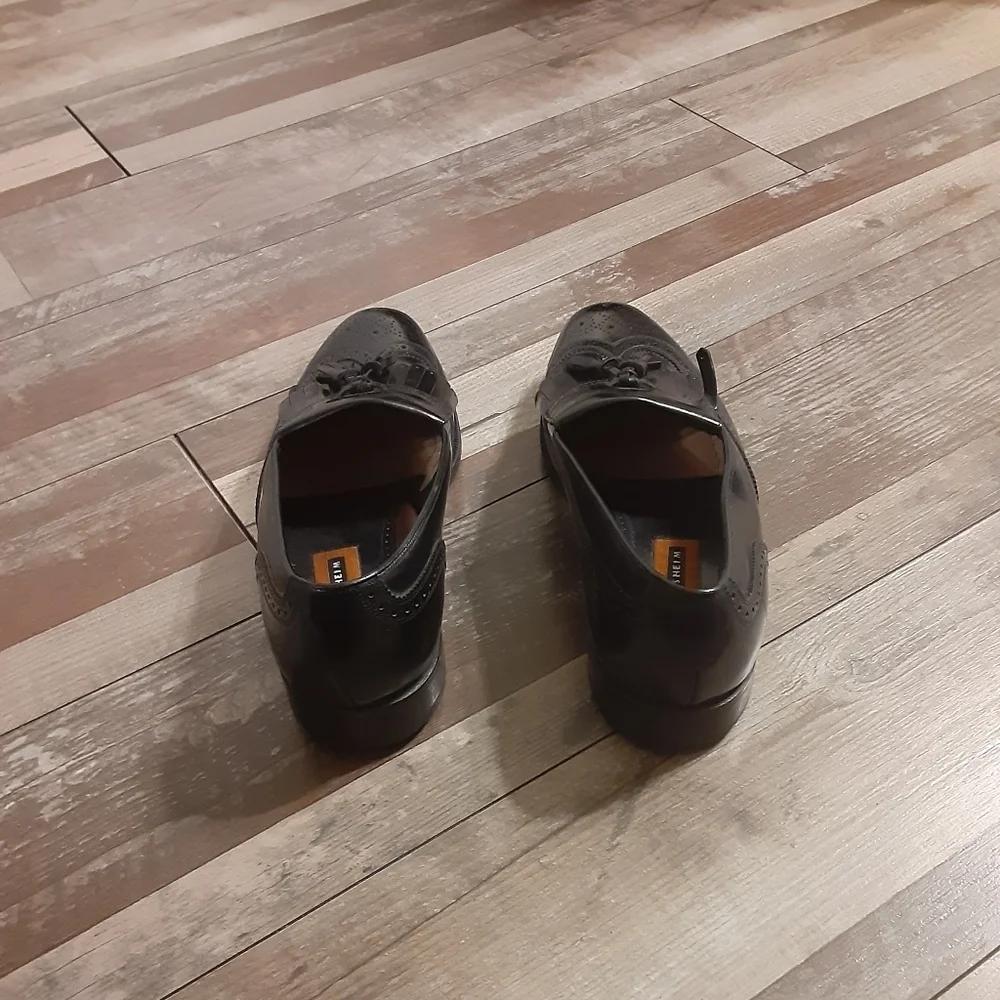 Florsheim Black Dark Academia Casual Dress Shoes Size 9.5